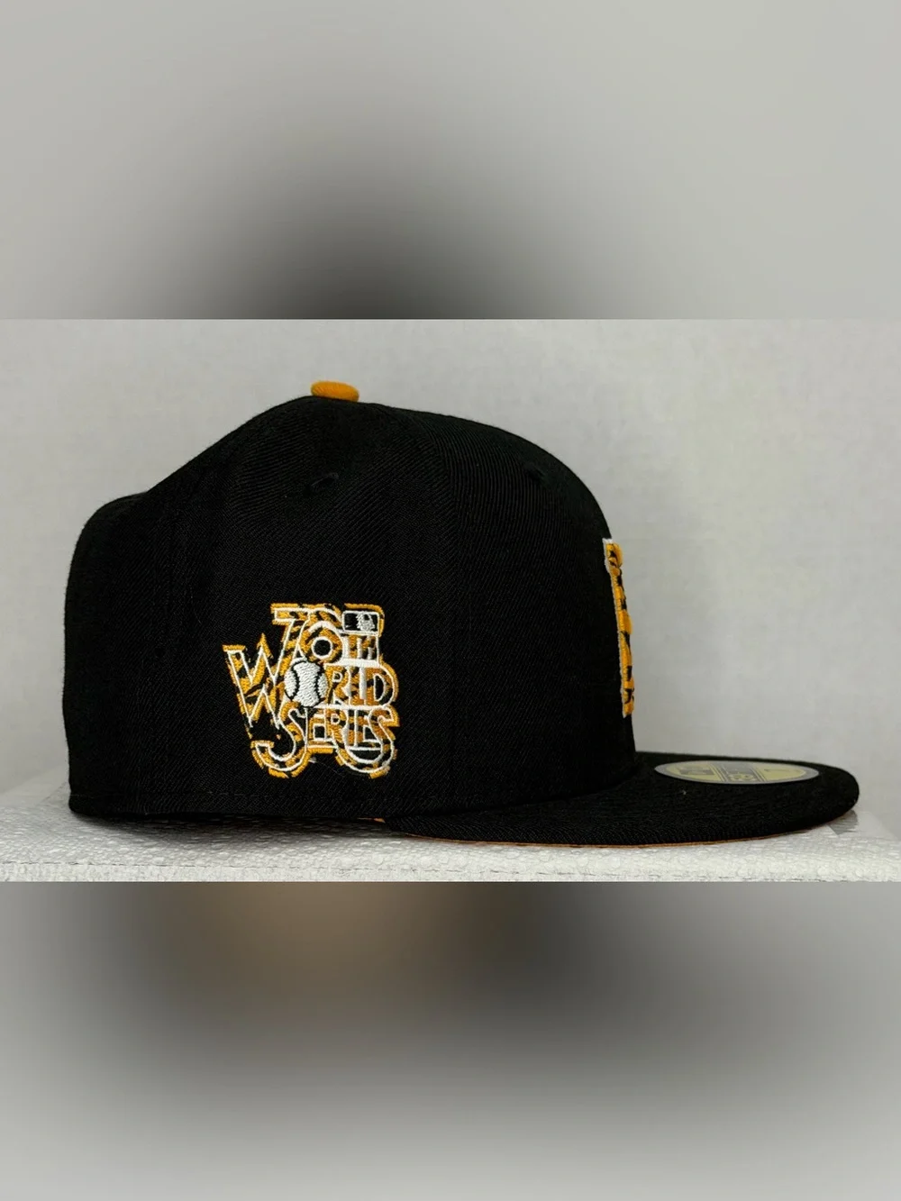 New Era Pittsburgh Pirates 59FIFTY Tiger Fill Fitted Hat Size 7 NWT Black MLB